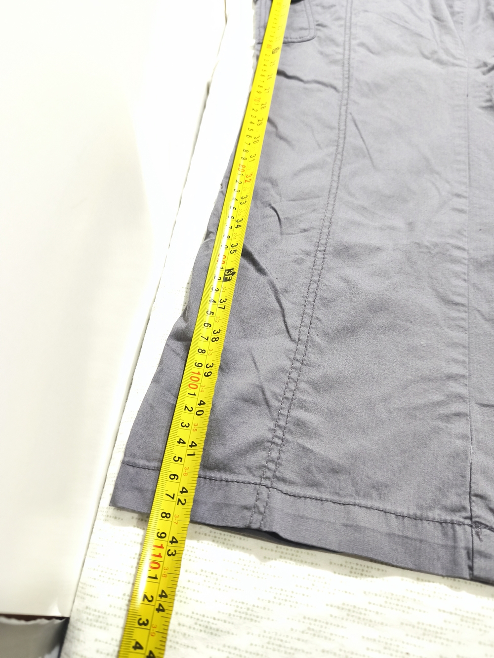 St. John's Bay Gray Wide-Leg Cargo Pants  E1(21) - Picture 5 of 9